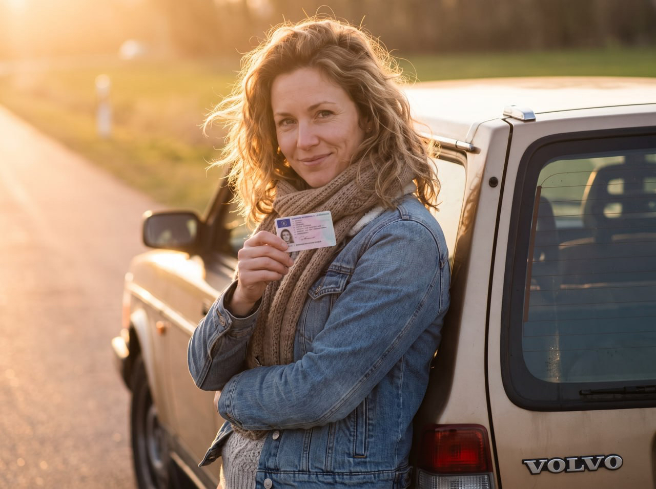 Client receiving his licence card